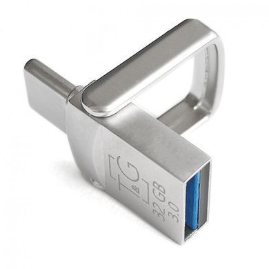 Флеш-накопичувач USB 2.0 32GB Type-C T&G 104 Metal Series Silver (TG104TC-32G) [614257]