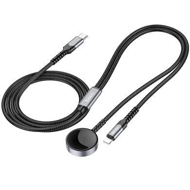 Кабель HOCO CW54 2-in-1 charging cable iP+iWatch Black (6942007611381) [803617]