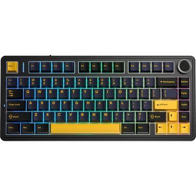 Клавіатура бездротова Aula F75 Black (6948391208626) [611969]