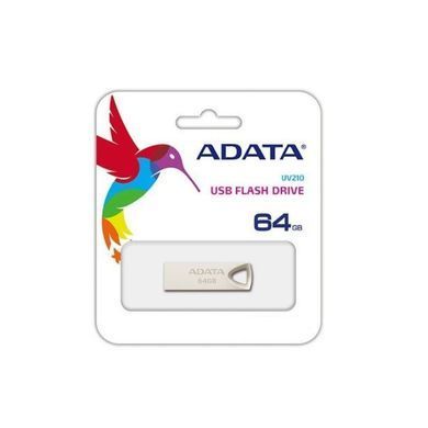 Флеш-накопичувач ADATA USB 2.0 AUV 210 64Gb Golden (AUV210-64G-RGD) [802957]