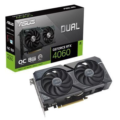 Відеокарта ASUS GeForce RTX 4060 8GB GDDR6 DUAL OC V2 DUAL-RTX4060-O8G-V2 Bulk (90YV0JC4-M0NB00) [110843]