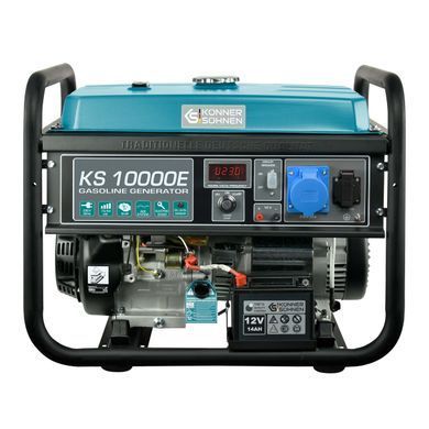 Генератор бензиновий Konner&Sohnen KS 10000E, 230В, 8кВт, електростартер, 85.5кг (KS10000E) [105937]