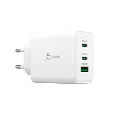 Мережевий зарядний пристрій J5create GaN USB-C 65W White (JUP3365E-EN) [618214]