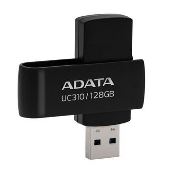Флеш-накопичувач ADATA USB 3.2 UC310 128Gb Black (UC310-128G-RBK) [805270]