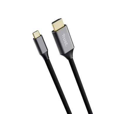Кабель Trust Calyx USB-C to HDMI заряджання/синхронізації, чорний (25630_TRUST) [108636]