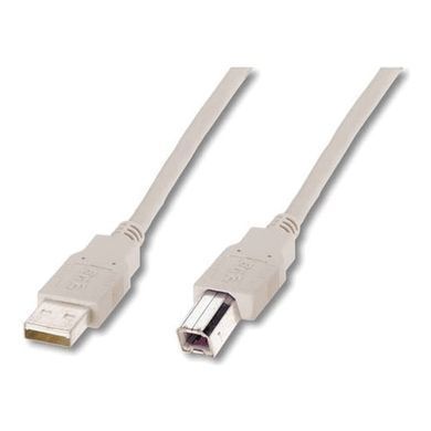 Кабель DIGITUS USB-A > USB-B синхронізації, 3м, бежевий (AK-300102-030-E) [108470]