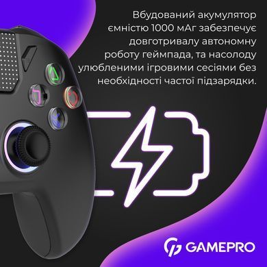 Геймпад GamePro із зарядною станцією Black (GPS20BDOC) [615833]
