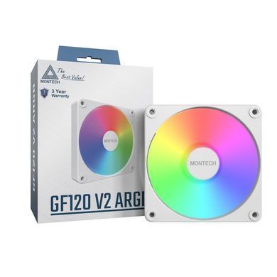 Корпусний вентилятор 120MM MONTECH (GF120 V2 ARGB PWM (W)) [502816]