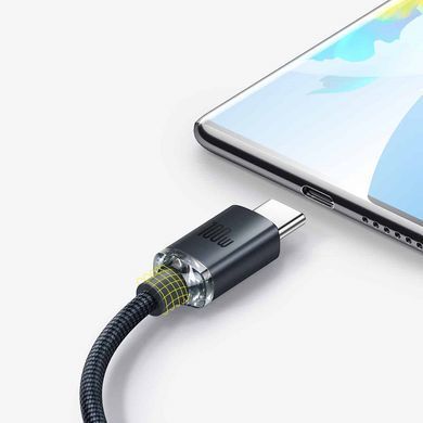 Кабель Baseus Crystal Shine Series Fast Charging Data Cable USB to Type-C 100W 1.2m Black (CAJY000401) [804355]