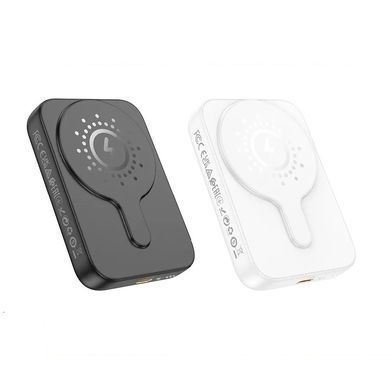 Зовнішній акумулятор HOCO J117A Esteem PD20W magnetic power bank(10000mAh) White (6942007605830) [806577]