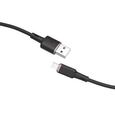 Кабель ACEFAST C2-02 USB to iP 2.4A, 1.2m, silicone, zinc connectors, Black (AFC2-02B) [802310]