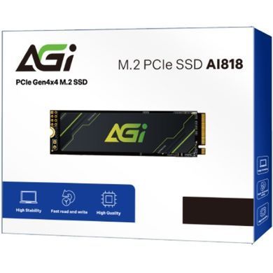 SSD 2Tb AGI AI818 M.2 2280 PCIe Gen 4x4 NVMe 1.4 3D NAND, Retail (AGI2T0G43AI818) [403902]