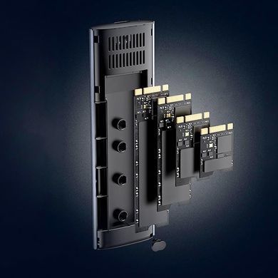 Зовнішня кишеня Ugreen для SSD M.2 (NVMe) M-Key 3.2 Gen2 CM400 Gray (90264) [616244]