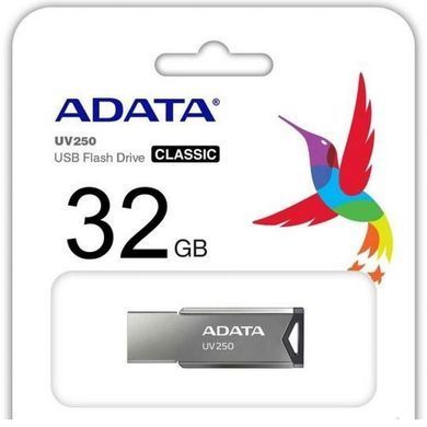 Флеш-накопичувач ADATA USB 2.0 AUV 250 32Gb Silver (AUV250-32G-RBK) [803038]