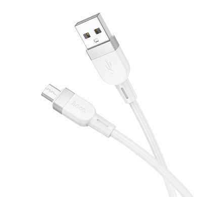 Кабель HOCO X109 Energy silicone charging data cable Micro(L=1M) White (6942007636230) [803650]