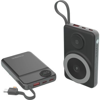 УМБ Choetech Magnetic Wireless 10000mAh 22.5W,PD,QC3.0 USB-A,2xUSB-C AppleWatchcharg,build in type-C (B695-BK) [405429]