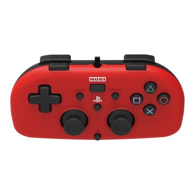 Hori Геймпад проводной Mini Gamepad для PS4, Red (4961818028418)