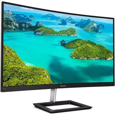 Монітор TFT 31.5" Philips 322E1C, VA, вигнутий, VGA, HDMI, DP, чорний з сріблястим (322E1C/00) [400435]