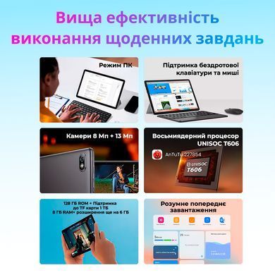 Планшет Oscal Pad 10 8/128GB 4G Dual Sim LTE Mint Green_ (Oscal Pad 10 Mint Green_) [614698]