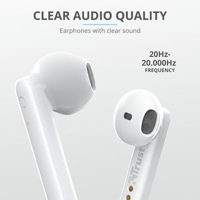 Навушники Trust Primo Touch True Wireless Mic White (23783_TRUST) [107100]