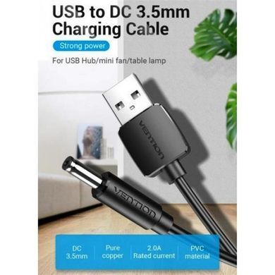 Кабель Vention USB - DC 3.5 мм (M/M), 0.5 м, Black (CEXBD) [604078]