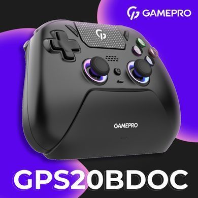 Геймпад GamePro із зарядною станцією Black (GPS20BDOC) [615833]