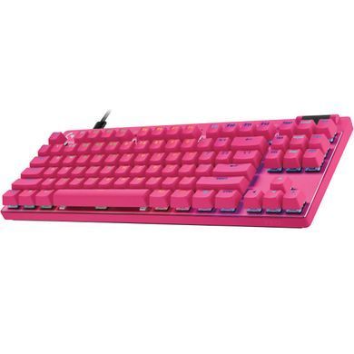 Клавiатура Logitech G PRO X TKL Rapid Magenta (920-013253) [606077]