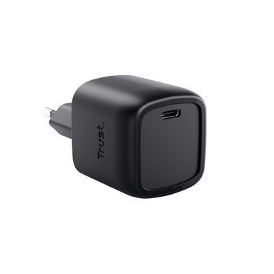 Зарядний пристрій мережевий Trust Maxo 30Вт, GaN, USB-C, PD/PPS, чорний (25519_TRUST) [111728]