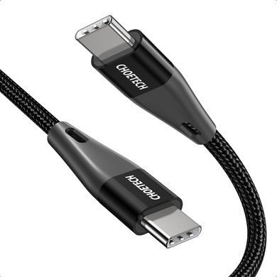 Кабель Choetech USB Type-C - USB Type-C (M/M) 100W, 1 м Black (XCC-1008) [619610]