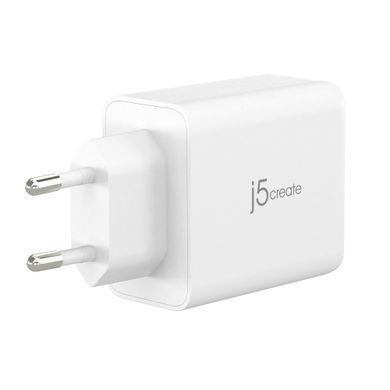 Мережевий зарядний пристрій J5create GaN USB-C 65W White (JUP3365E-EN) [618214]