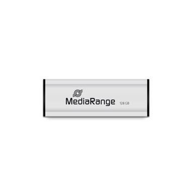 Флеш-накопичувач USB3.0 128GB MediaRange Black/Silver (MR918) [607303]