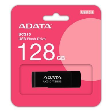 Флеш-накопичувач ADATA USB 3.2 UC310 128Gb Black (UC310-128G-RBK) [805270]