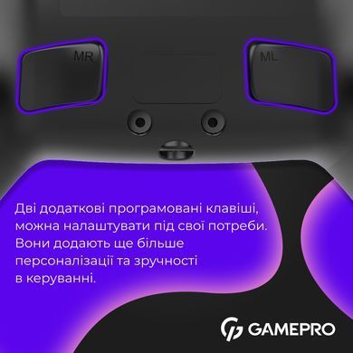 Геймпад GamePro із зарядною станцією Black (GPS20BDOC) [615833]
