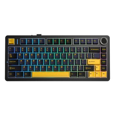 Клавіатура бездротова Aula F75 Black (6948391208626) [611969]