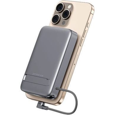 Універсальна мобільна батарея Proove OverPower 35W 10000mAh Qi2 Gray (PBOP35012105) [614764]