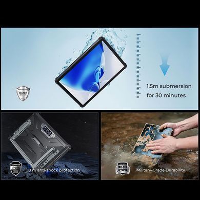 Планшет Oukitel RT7 4G TITAN 10.1" FHD+ /8GB/256GB/ MT8788 /32000mAh/ 48+32Мп /IP69K/ LTE Black (6931940736299) [402074]