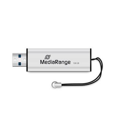 Флеш-накопичувач USB3.0 128GB MediaRange Black/Silver (MR918) [607303]