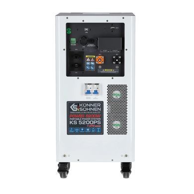Портативна електростанція Konner&Sohnen KS 5200PS, 5200Вт, 5120Вт&middot;год, LifePo4, UPS, 56кг (KS5200PS-NEW) [112439]