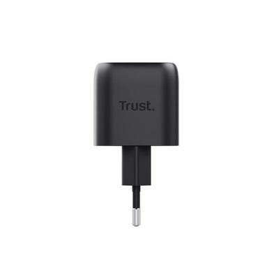 Зарядний пристрій мережевий Trust Maxo 30Вт, GaN, USB-C, PD/PPS, чорний (25519_TRUST) [111728]