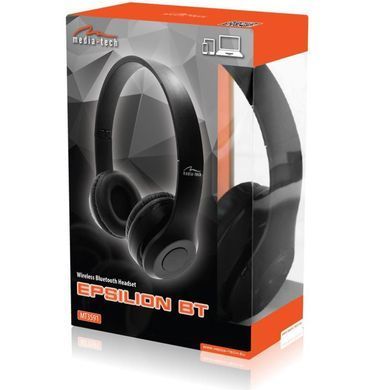 Гарнітура Media-Tech EPSILION BT FM/ MP3, Bluetooth+3,5мм, Black (MT3591) [401855]