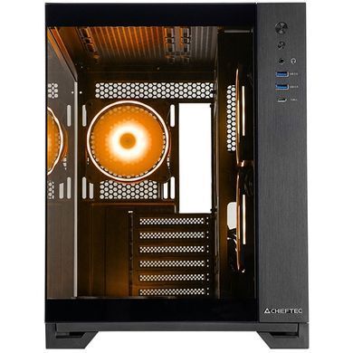 Корпус Chieftec VISIO ATX, без БЖ, Black (GM-30B-TG-OP) [402963]