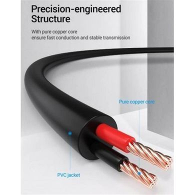 Кабель Vention USB - DC 3.5 мм (M/M), 0.5 м, Black (CEXBD) [604078]