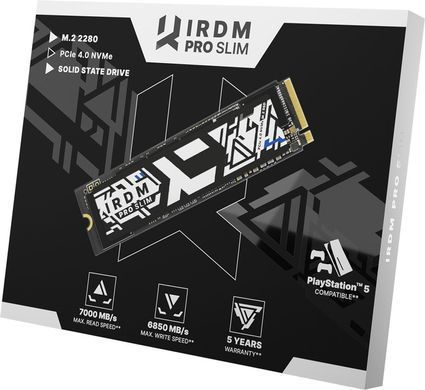 Накопичувач SSD 2TB Goodram IRDM Pro Slim M.2 2280 PCIe 4.0 x4 3D TLC (IRP-SSDPR-P44S-2K0-80) [608525]