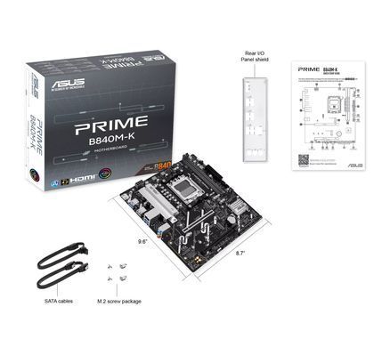 Материнcька плата ASUS PRIME B840M-K sAM5 B840 2xDDR5 M.2 HDMI mATX (90MB1PK0-M0EAY0) [113682]
