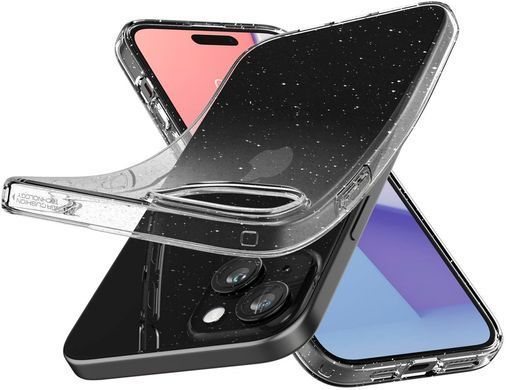 Чохол Spigen для iPhone 15, Liquid Crystal Glitter, Crystal Quartz (ACS06788) [108174]