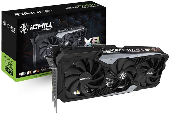 Inno3d Відеокарта GeForce RTX 4080 Super 16GB GDDR6X iChill X3 (C408S3-166XX-187049H)