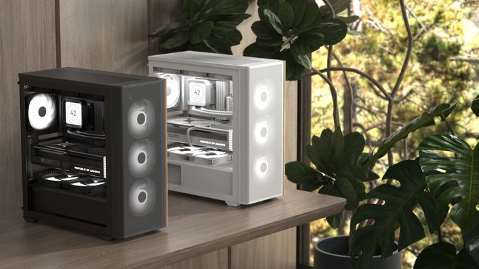 Корпус AeroCool D501A-G-WT-v2 White без БЖ (ACCM-DS01043.21) [608791]