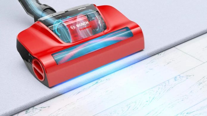 Пилосос Bosch мішковий, 700Вт, 4л, НЕРА13, турбощітка, червоний (BGL6PET1) [15638]