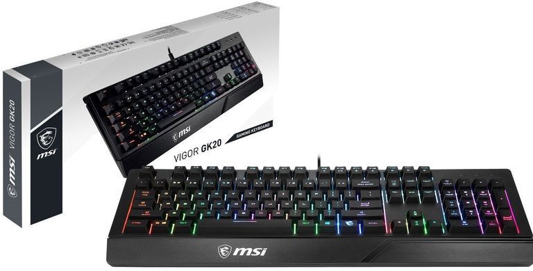 Клавіатура MSI Black USB (S11-04UA208-CLA) (VIGOR GK20 UA) [620034]