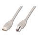 Кабель DIGITUS USB-A > USB-B синхронізації, 3м, бежевий (AK-300102-030-E) [108470], фото 2